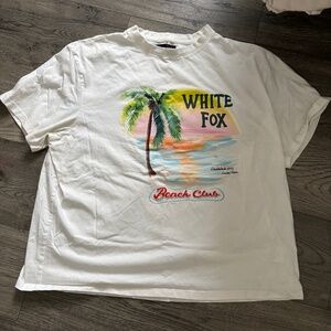 white white fox tee